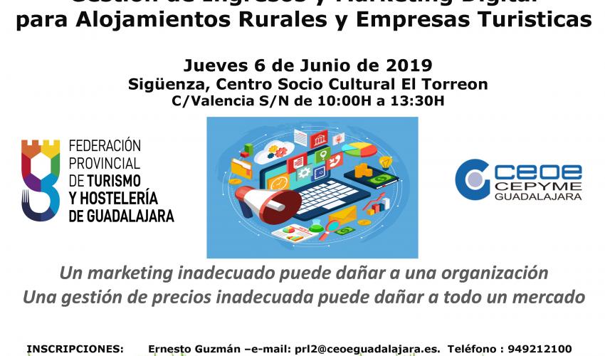 CURSO DE GESTION DE INGRESOS Y MARKETING DIGITAL PARA ALOJAMIENTOS RURALES