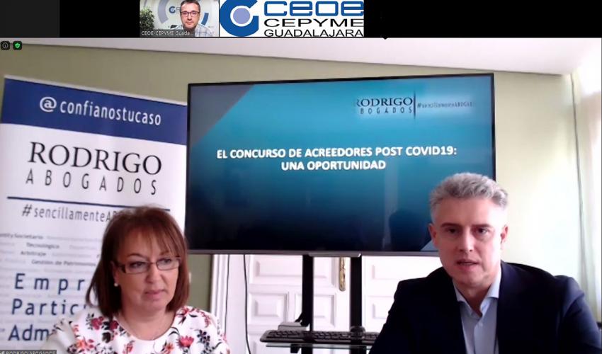Las oportunidades que ofrece un concurso de acreedores, analizadas en un nuevo webinar de CEOE-CEPYME Guadalajara