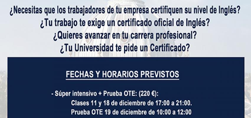 El departamento de Formaci�n de CEOE-CEPYME Guadalajara lanza los nuevos cursos intensivos preparatorios para el Oxford Test of English