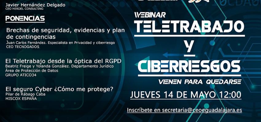 El teletrabajo y los ciberriesgos, pr�ximo webinar de CEOE-CEPYME Guadalajara