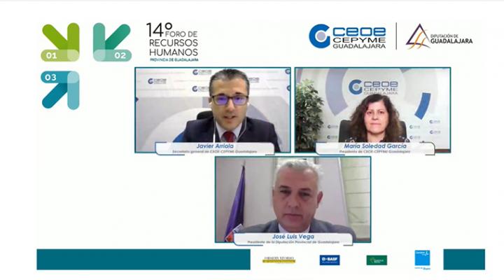 El 14 Foro de Recursos Humanos de CEOE-CEPYME Guadalajara se celebra de manera virtual con cerca de 400 asistentes