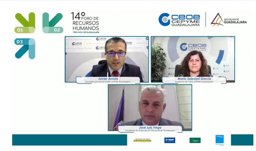 El 14 Foro de Recursos Humanos de CEOE-CEPYME Guadalajara se celebra de manera virtual con cerca de 400 asistentes