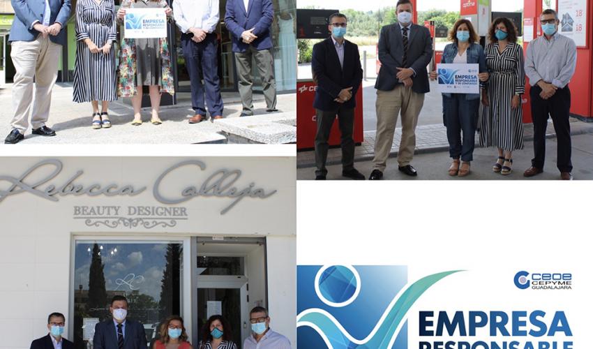CEOE-CEPYME Guadalajara y el Ayuntamiento de la capital hacen entrega de los primeros sellos Empresa Responsable y de Confianza 