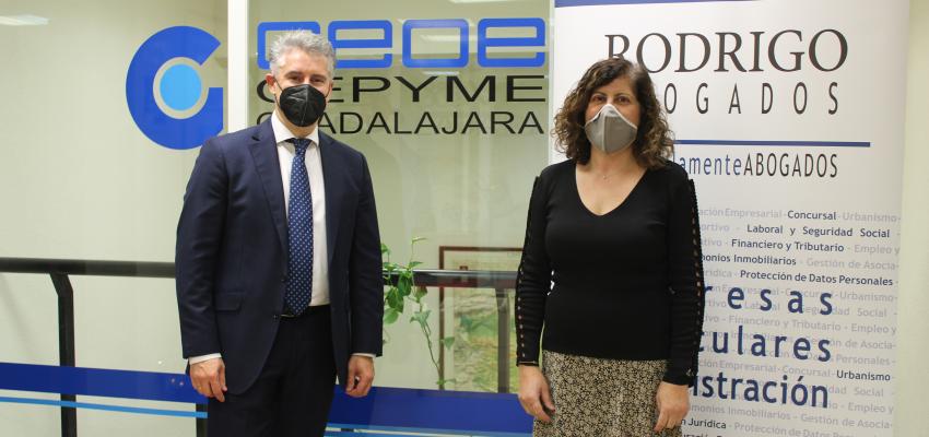 Renovado el convenio de colaboraci�n entre CEOE-CEPYME Guadalajara y Rodrigo Abogados