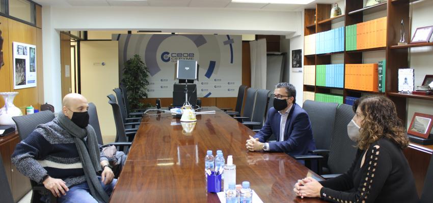 La presidenta de CEOE-CEPYME Guadalajara y el secretario general de UGT mantienen su primer encuentro