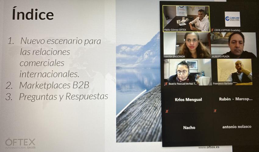 C�mo vender productos industriales centra una nueva jornada virtual de comercio exterior de CEOE-CEPYME Guadalajara