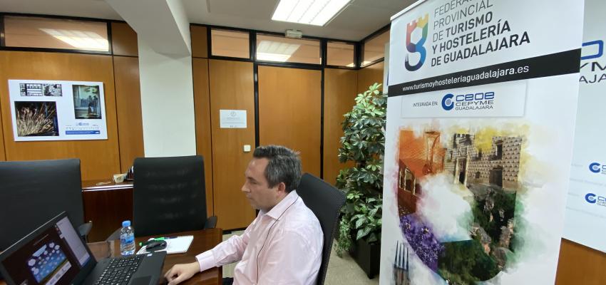 M�s de 200 empresarios del sector de la hosteler�a participan en los cursos online de marketing digital, comercializaci�n de alojamientos tur�sticos y Google my business de la Federaci�n provincial de Turismo y Hosteler�a de Guadalajara 