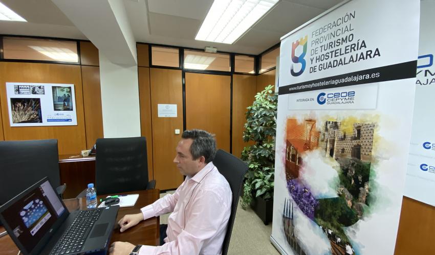 M�s de 200 empresarios del sector de la hosteler�a participan en los cursos online de marketing digital, comercializaci�n de alojamientos tur�sticos y Google my business de la Federaci�n provincial de Turismo y Hosteler�a de Guadalajara 