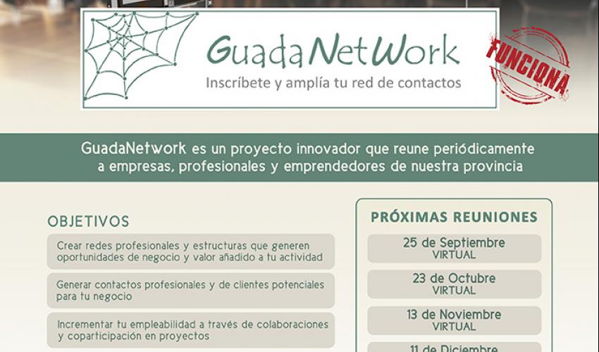 GuadaNetWork ha programado cuatro nuevos encuentros para el �ltimo cuatrimestre de 2020, con el objetivo de seguir acercando empresas
