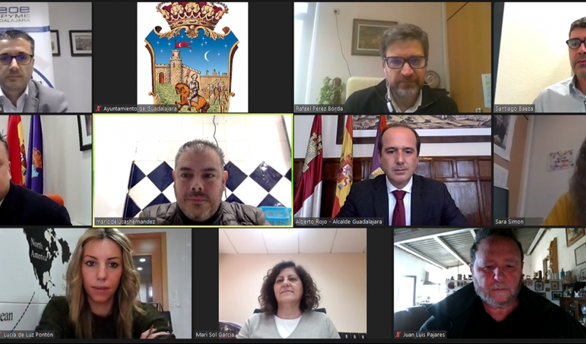 El Ayuntamiento se re�ne con CEOE-CEPYME Guadalajara y la Federaci�n provincial de Turismo y Hosteler�a para trabajar en nuevas ayudas por la covid19