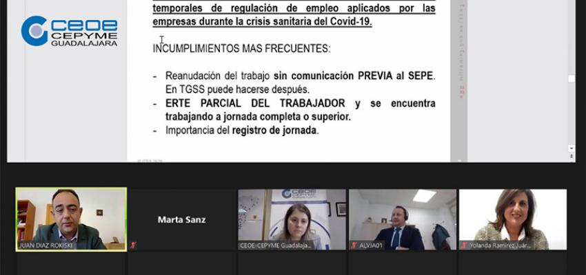 �xito de participaci�n en la jornada sobre novedades legislativas en materia laboral organizada por CEOE-CEPYME Guadalajara