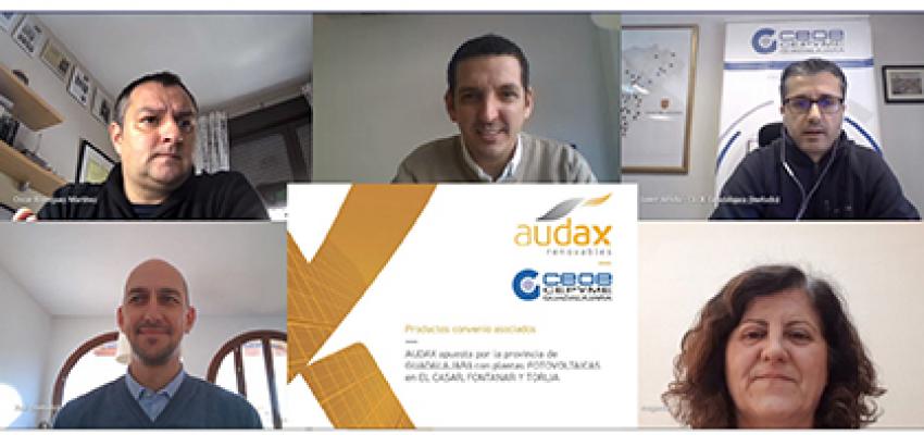 CEOE-CEPYME Guadalajara y Audax Renovables firman un convenio de colaboraci�n