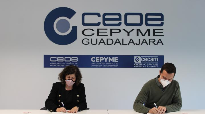 CEOE-CEPYME Guadalajara e ILUNION Facility Services firman un convenio de colaboraci�n