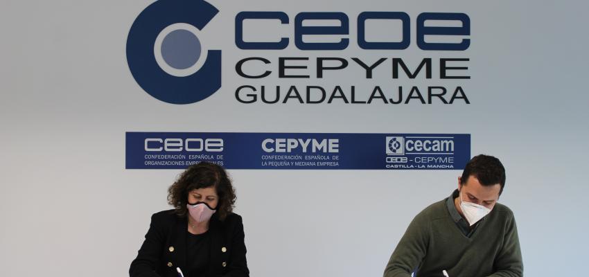 CEOE-CEPYME Guadalajara e ILUNION Facility Services firman un convenio de colaboraci�n