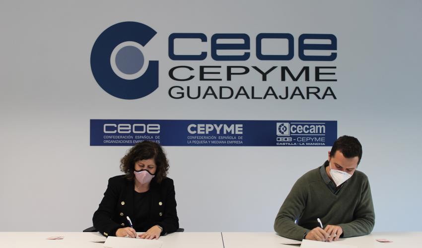 CEOE-CEPYME Guadalajara e ILUNION Facility Services firman un convenio de colaboraci�n