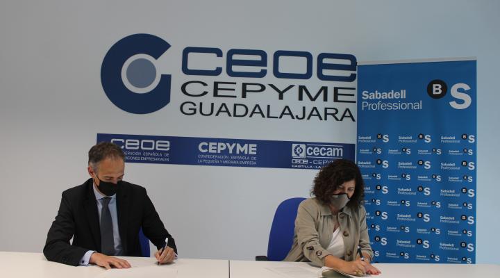 CEOE-CEPYME Guadalajara y Banco Sabadell renuevan su convenio de colaboraci�n