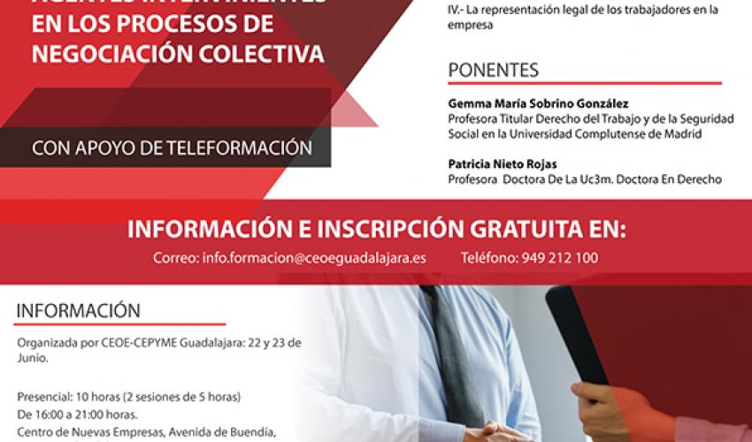Vuelven las jornadas de expertos en negociaci�n colectiva organizadas por CEOE-CEPYME Guadalajara