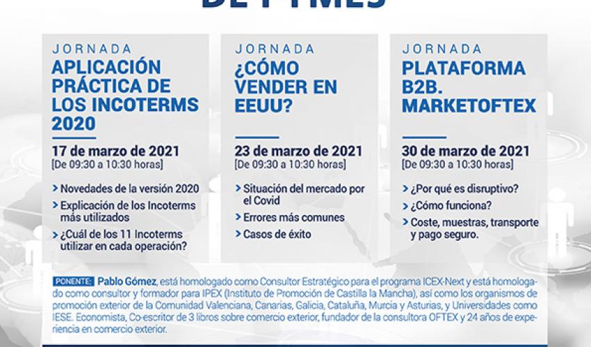 Nuevo ciclo virtual de jornadas de comercio exterior de CEOE-CEPYME Guadalajara