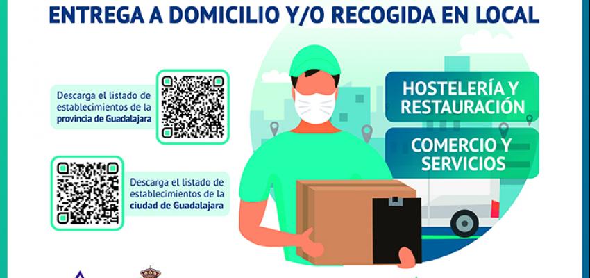 179 establecimientos de la capital y 134 de la provincia de Guadalajara ya realizan pedidos por encargo o a domicilio 