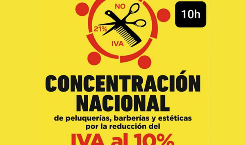 La Asociaci�n provincial de Peluquer�as y Centros de Est�tica de Guadalajara se volver� a concentrar para pedir la bajada del IVA al 10%