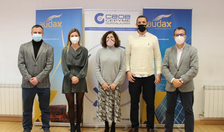 CEOE-CEPYME Guadalajara y Audax renovables renuevan su convenio de colaboraci�n