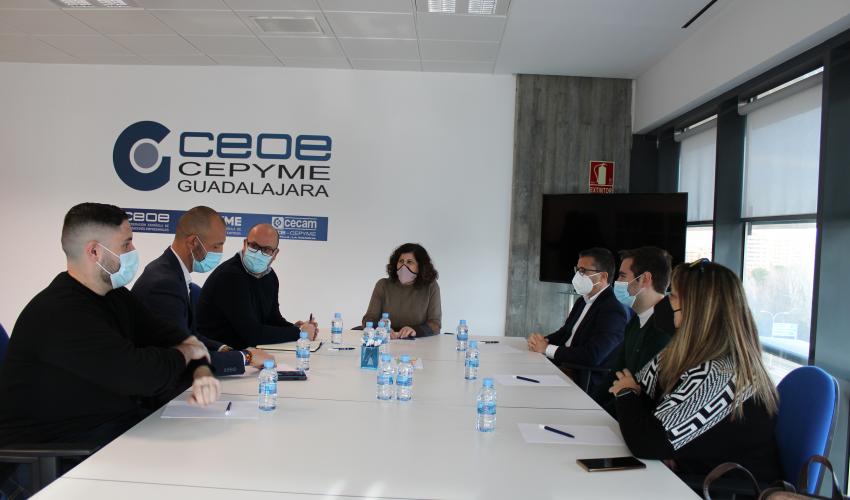 CEOE-CEPYME Guadalajara y el grupo Popular provincial mantienen un encuentro de trabajo