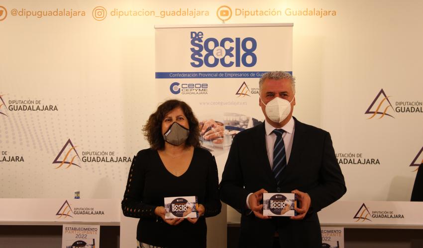 CEOE-CEPYME Guadalajara y Diputaci�n provincial presentan la 15 edici�n de la gu�a de empresas de Socio a Socio 2022
