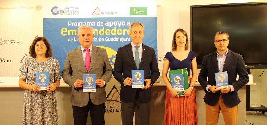Presentada la quinta edici�n del programa de apoyo a emprendedores de la provincia de Guadalajara de CEOE-CEPYME Guadalajara y la Diputaci�n Provincial 