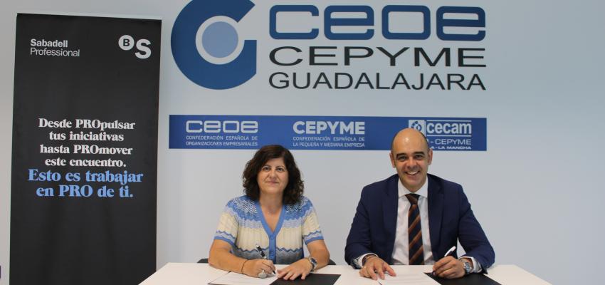 CEOE-CEPYME Guadalajara y Banco Sabadell renuevan su convenio de colaboraci�n