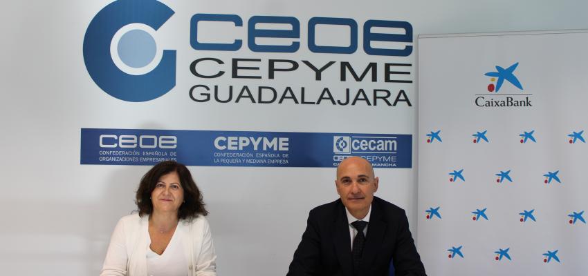 CEOE-CEPYME Guadalajara y CaixaBank renuevan su colaboraci�n para apoyar la financiaci�n y la mejora de la competitividad empresarial en la provincia