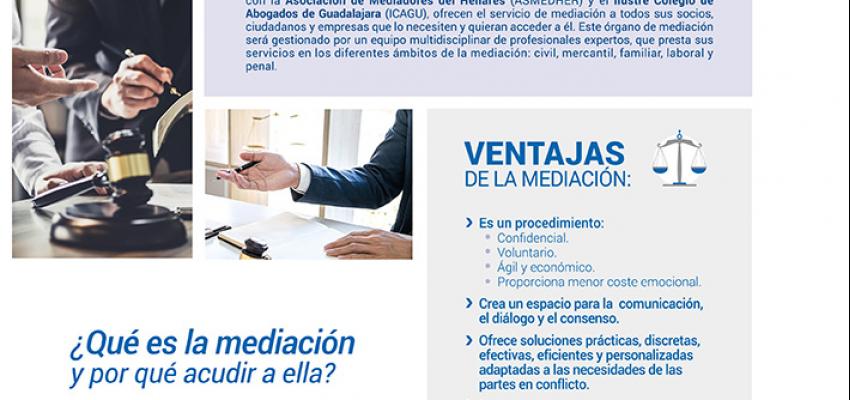 El servicio de mediaci�n de CEOE-CEPYME Guadalajara hace un balance positivo de sus seis primeros meses de vida