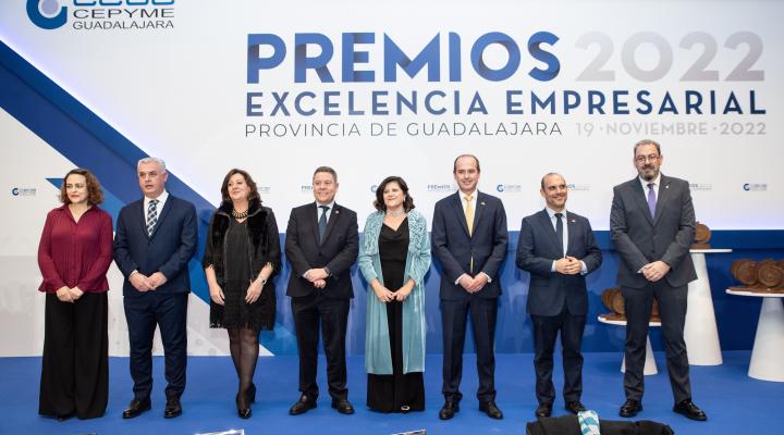 CEOE-CEPYME Guadalajara entrega sus Premios Excelencia Empresarial 2022 poniendo en valor la figura del tejido empresarial