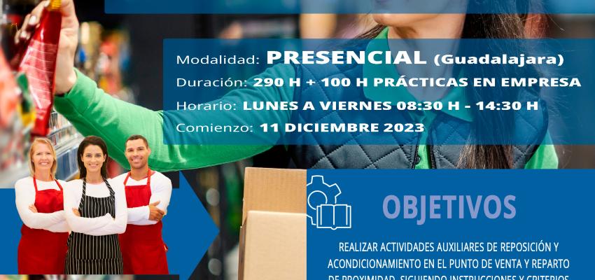 CEOE-CEPYME Guadalajara abre el plazo de inscripci�n del curso gratuito de actividades auxiliares de comercio
