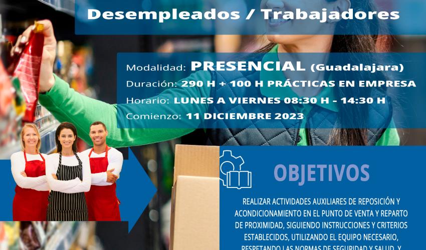 CEOE-CEPYME Guadalajara abre el plazo de inscripci�n del curso gratuito de actividades auxiliares de comercio