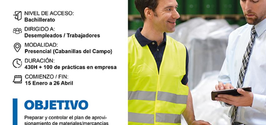 Se abre el plazo de inscripci�n para el Certificado de Profesionalidad gratuito de gesti�n y control del aprovisionamiento de CEOE-CEPYME Guadalajara 