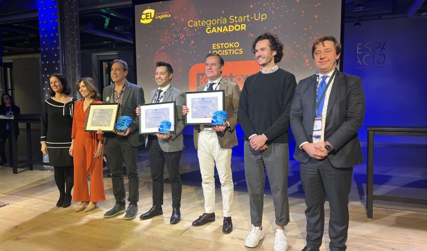 Logistics Spain, patrocinador del  premio CEL Start Up, galardona a ESTOKO