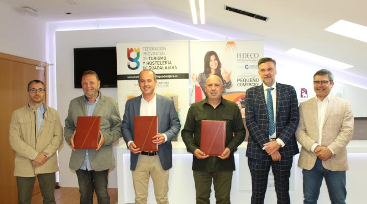 Las federaciones de Turismo y Comercio de CEOE-CEPYME Guadalajara firman sendos convenios de colaboraci�n con el Ayuntamiento de Guadalajara