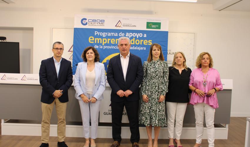 Presentada la sexta edici�n del programa de apoyo a emprendedores de la provincia de Guadalajara de CEOE-CEPYME Guadalajara y la Diputaci�n Provincial 