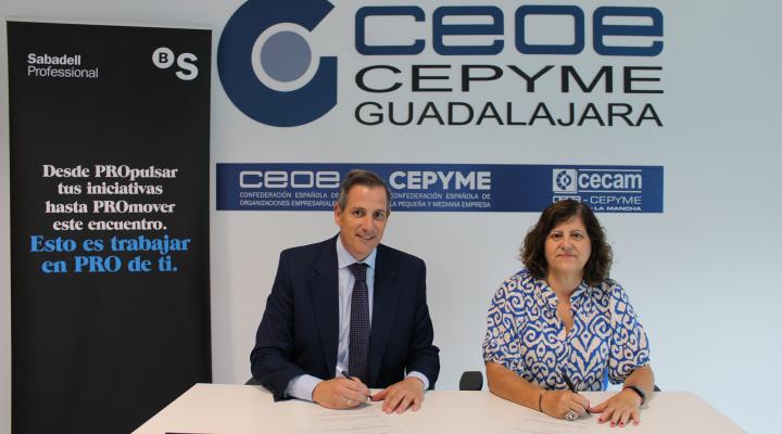 CEOE-CEPYME Guadalajara y Banco Sabadell renuevan su convenio de colaboraci�n