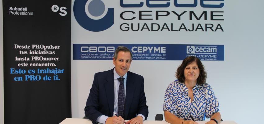 CEOE-CEPYME Guadalajara y Banco Sabadell renuevan su convenio de colaboraci�n
