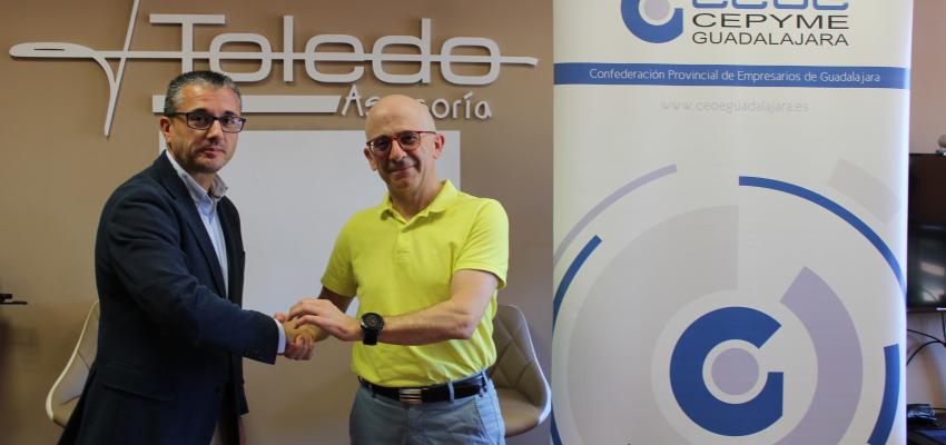 Renovado en convenio de colaboraci�n entre CEOE- CEPYME Guadalajara y Asesor�a Toledo 