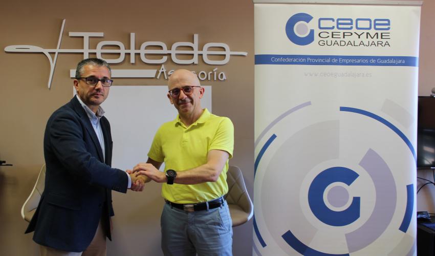 Renovado en convenio de colaboraci�n entre CEOE- CEPYME Guadalajara y Asesor�a Toledo 