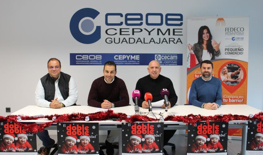 Vuelve el Doble, doble de Navidad de FEDECO a los comercios de la provincia de Guadalajara