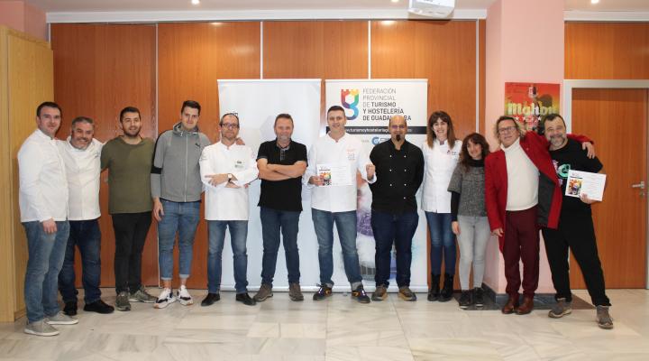 Carlos Gumiel del restaurante Biosfera, gana el I campeonato de tapas y pinchos de la Federaci�n provincial de Turismo y Hosteler�a de Guadalajara 