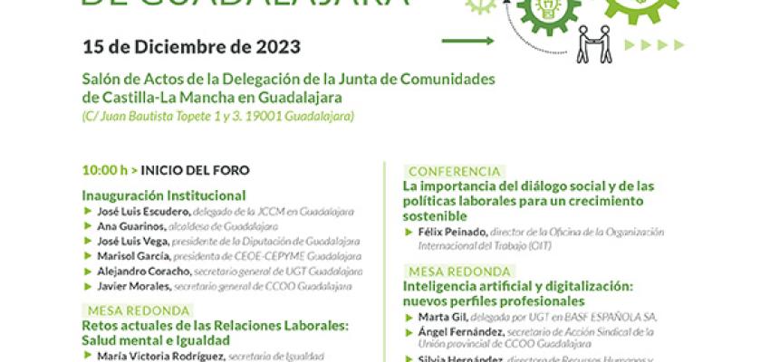 Impulsa Guadalajara organiza el II Foro de relaciones laborales de la provincia de Guadalajara el pr�ximo 15 de diciembre