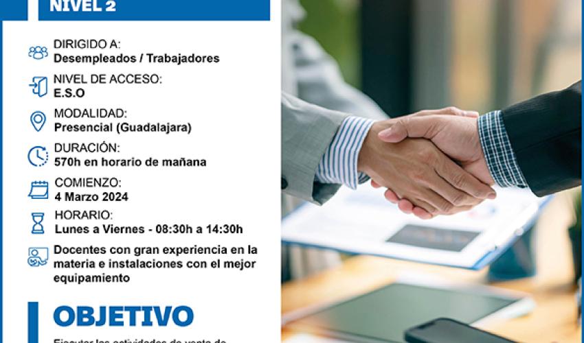 CEOE-CEPYME Guadalajara informa de las �ltimas plazas para el curso gratuito de actividades de venta