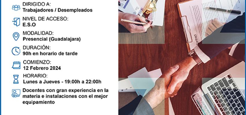 CEOE-CEPYME Guadalajara abre el plazo de inscripci�n del curso de ingl�s para gesti�n administrativa en la relaci�n con el cliente