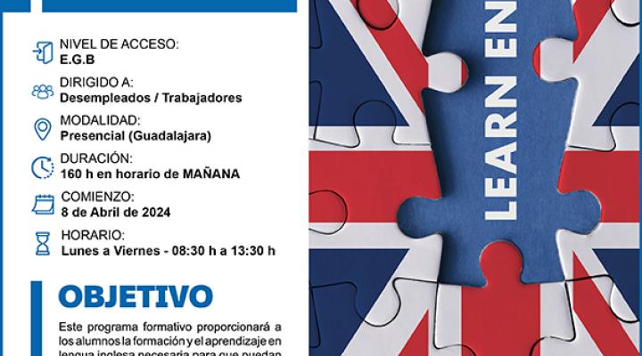 �ltimas plazas para los cursos gratuitos de ingl�s A2 y Autocad 3D de CEOE-CEPYME Guadalajara