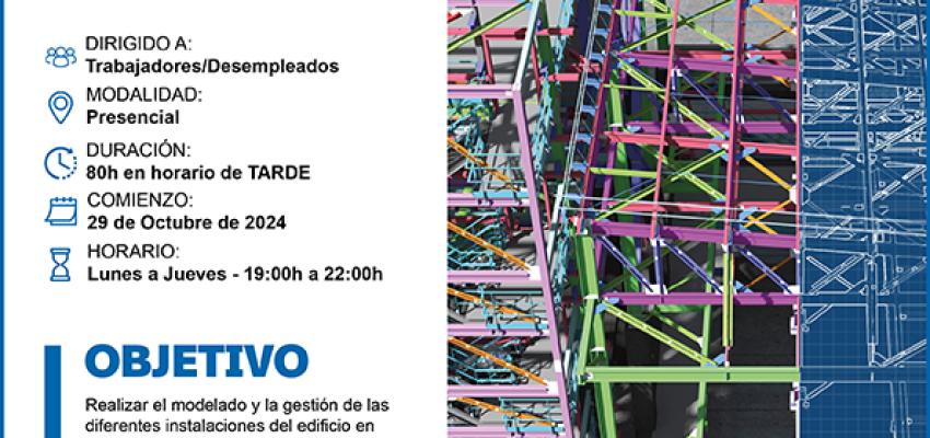 Se abre el plazo de inscripci�n para el curso gratuito de modelado y gesti�n de instalaciones BIM con Revit MEP de CEOE-CEPYME Guadalajara 