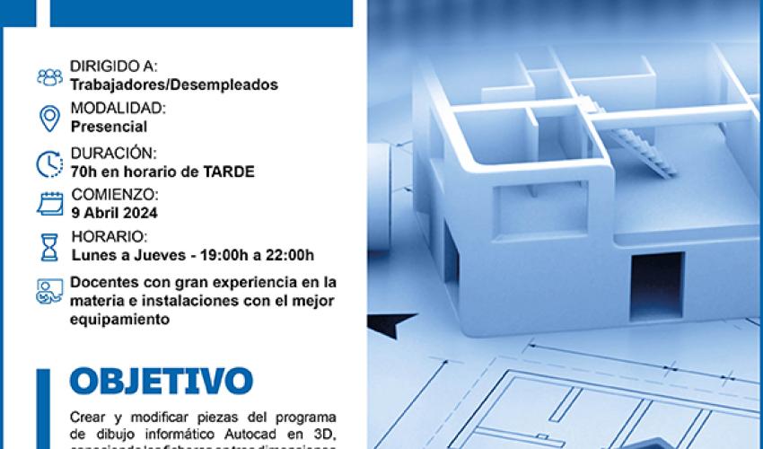 �ltimas plazas para los cursos gratuitos de ingl�s A2 y Autocad 3D de CEOE-CEPYME Guadalajara
